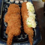 牛肉とキスの串カツ