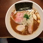 フスマにかけろ 中崎壱丁 中崎商店會1-6-18号ラーメン - 秋刀魚と松茸の濃厚豚骨らぁめん