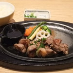近江牛岡喜 - サイコロステーキのライスのセット（１，９８０円）