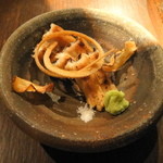 白焼きと骨せんべい