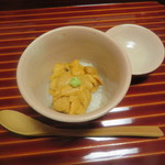 味 ふくしま - 5品目　雲丹の飯蒸し