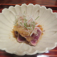 味 ふくしま - 3品目　鰹のたたき