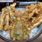 豊野丼 - 小柴のあなご天丼 丼アップ