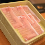 Shabushabu Onyasai - 厳選牛とアンデス高原豚食べ放題（２，９８０円＋税）の『豚ロース』２０１９年１０月
