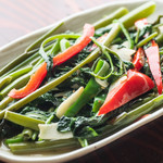 Stir-fried water spinach