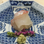 新ばし 星野 - 明石の鯛　刺し身