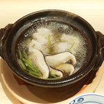 新ばし 星野 - 鱧と松茸の鍋