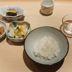 新ばし 星野 - ちりめん山椒　漬け物　牛肉しぐれ煮