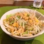 スパイシービストロタップロボーン - 料理写真:付け合せのサラダ