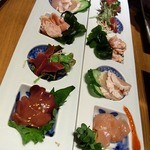 焼鳥・元気 - この地鶏が美味しいんですよね。 元気に来たら、これを頼まないとね。