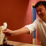 ☆緒方大将から手渡しブーケ(●＾o＾●)☆