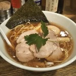 新橋 纏 - 平子煮干しそば+味玉