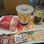 McDonald's - ダブルチーズバーガーセット５５０円