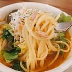 improve - 野菜とツナのスープパスタ