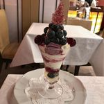 資生堂パーラー - 岐阜県 揖斐郡産 ブルーベリーのパフェ