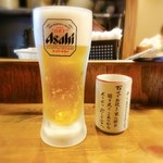 しんぱち食堂 - 生ビールはスーパードライ150円(税別)=165円(税込) 201910