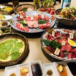 やきにく熟成肉のおおやま - 飲み放題付きコース５０００円(税込)