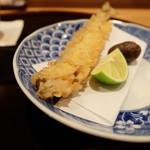 割烹 山路 - 大黒ししゃもの天ぷら