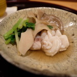 割烹 山路 - 白子と原木舞茸