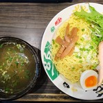 浦咲ラーメン駅前 - 焼あご塩つけ麺（大盛）