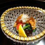 京都 吉兆 - 「海老と夏野菜の向附」
      