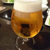 博多もつ鍋 やま中 赤坂店 - ビール　660円