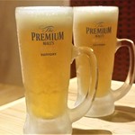 酒と肴とせいろ蒸し オオサカチャオメン - ◆生ビール(香るエール)　450円(税別)