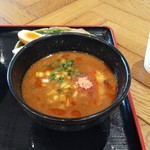 松戸富田麺桜 - 甘エビ特製全部入りつけ麺のつけ汁