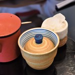 とん唐てん - 出汁は冷たい物をお願いしました。