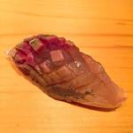 鮨 尚充 - アジ (鹿児島産.日本一卸値が高いアジ)