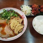 中華そば 一喜 - 唐揚げセット(税込)850円（2019.10.23）