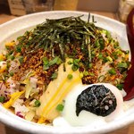 麺小屋 てち - 担担まぜそば(大)、ジャンク大好きトッピング
