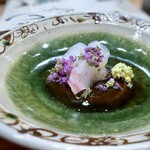 鮨旬美西川 - 真鯛の昆布〆