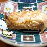 鮨旬美西川 - 車海老の頭・・丁寧に焼かれているので、香ばしく美味しい。