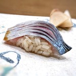 鮨旬美西川 - 主人には「鯖」・・こちらのご主人が「鯖」をお好きだそうですが、とても美味しいと。