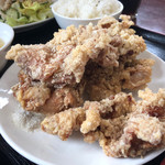 Fukugen - サクサクにあげたモモ肉からあげを、塩コショウでいただくこの皿だけで、半分まんぷく