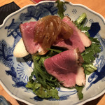 Ginza Kan - 合鴨と春菊、洋梨のサラダ