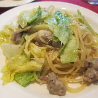 Il Giglio - 白王豚サルシッチャと無農薬キャベツのスパゲッティ　黒胡椒風味