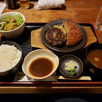 和牛料理 要 - 黒毛和牛100%ハンバーグ&黒毛和牛コロッケ定食