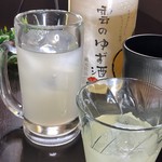 Teppanyaki Fujimasu - 地元の酒蔵さんのこだわりゆず酒です♪
