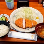 とんかつひなた - ロースカツ定食1300円