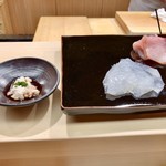 日本橋蛎殻町 すぎた - 鰤の漬け かわはぎと肝