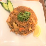 ハヌマーンズナイン - ランチメニュー「チリ味噌甘辛炒飯セット」(800円)