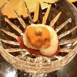 小松 弥助 - ●うに、とろろ、まぐろ握りバカラ