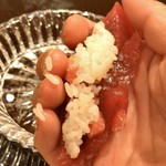 小松 弥助 - ●漬け海鼠腸のせ握り