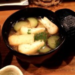 Misoshiruden - 茄子と油揚げのお味噌汁