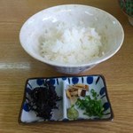 らーめん なが山 - お茶漬けセット＠150円。