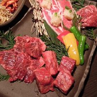 但馬屋イーマ - こだわりの食べ比べセット ￥１２８０(肉は２人前)