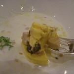 ラ ブラスリー - 南瓜のヴァヴァロア　フォアグラ入りクランブルと共に