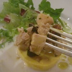 ラ ブラスリー - 南瓜のヴァヴァロア　フォアグラ入りクランブルと共に